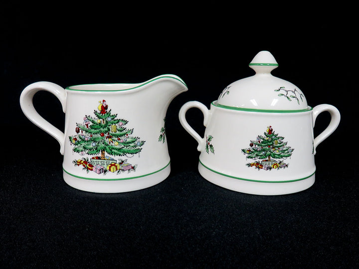 Spode Christmas Tree Cream and Sugar