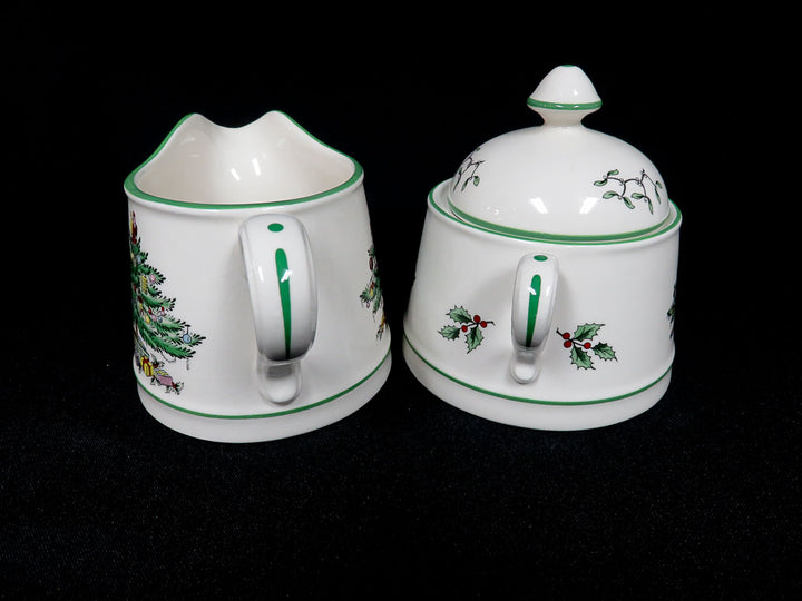 Spode Christmas Tree Cream and Sugar