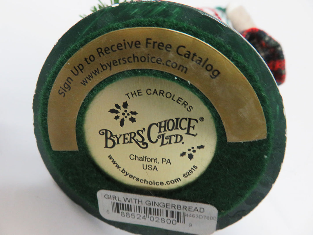 Byers Choice Girl with Gingerbread