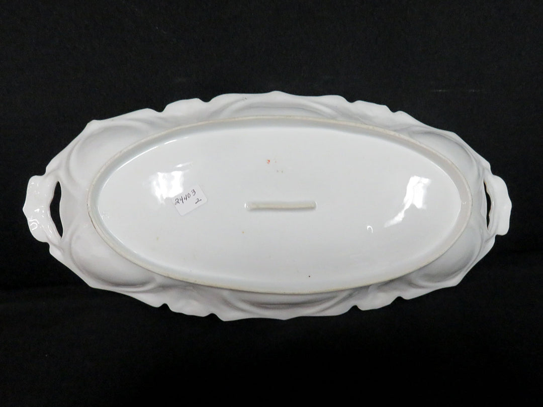 Antique Hand Painted Serving Dish