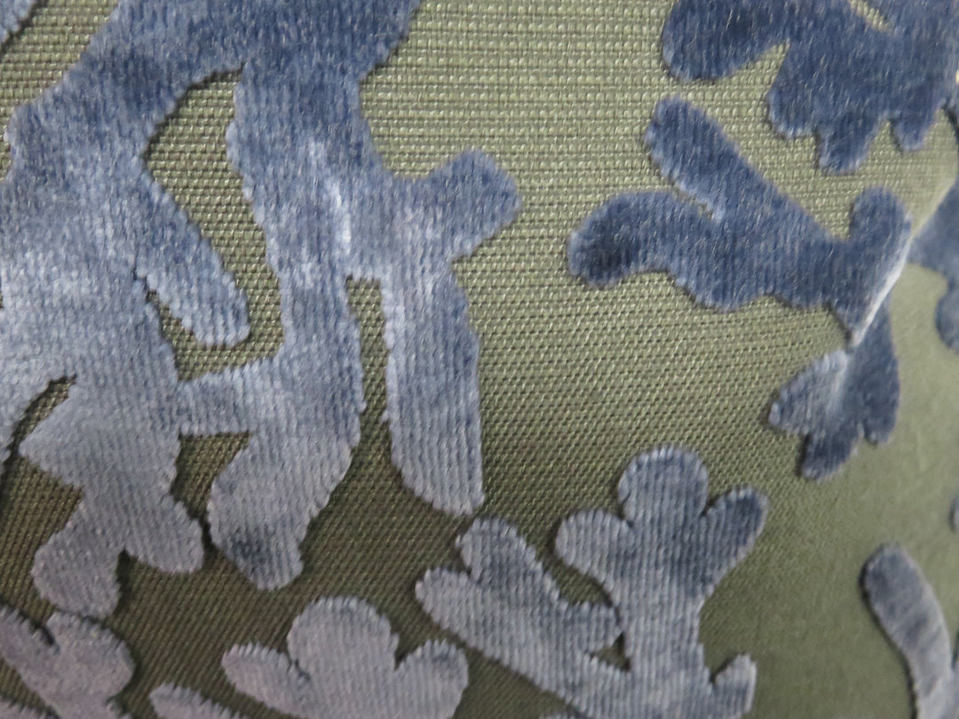 Blue Velvet Throw Pillow