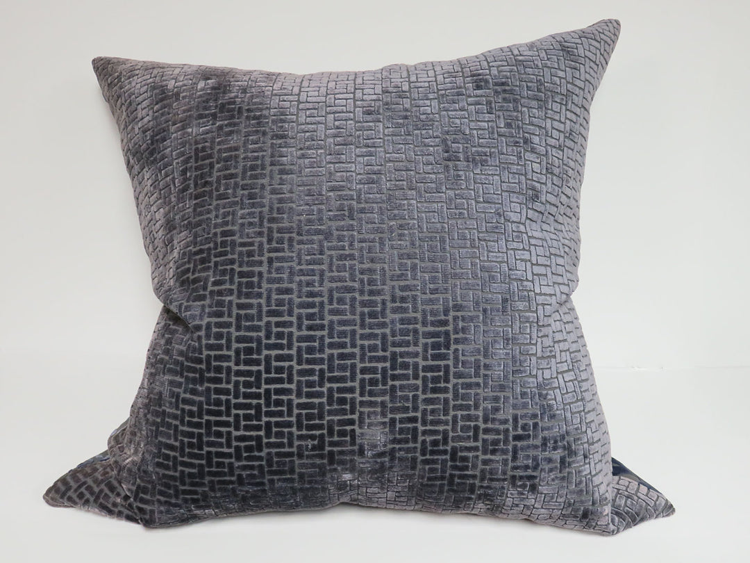 Blue Velvet Throw Pillow