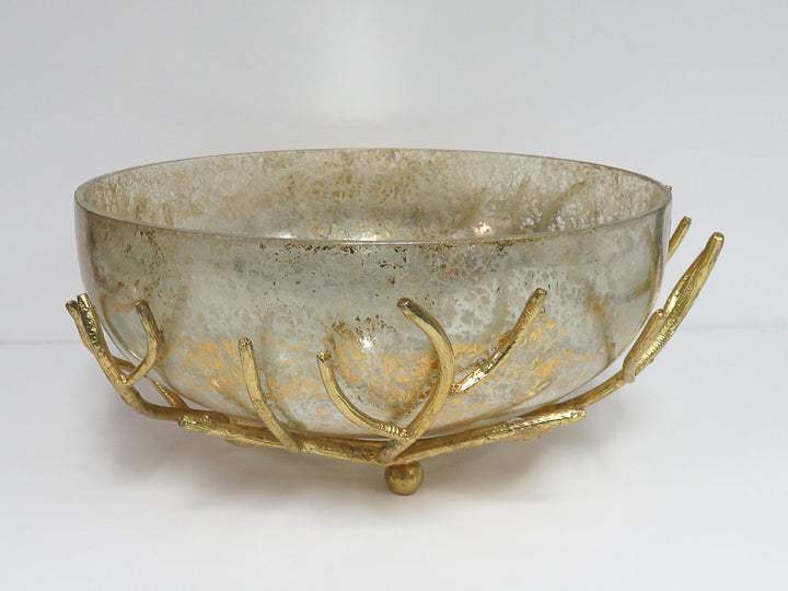 Mercury Glass Centerpiece Bowl