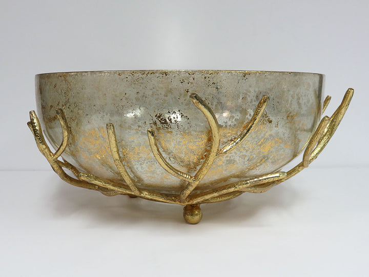 Mercury Glass Centerpiece Bowl