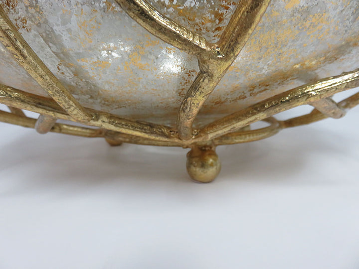 Mercury Glass Centerpiece Bowl