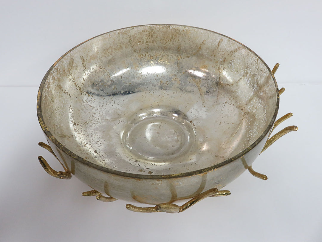 Mercury Glass Centerpiece Bowl