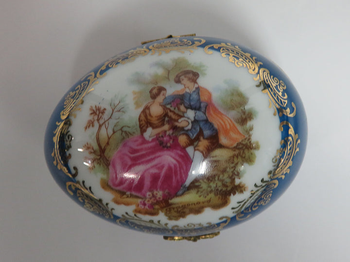 Egg Shaped Trinket Box