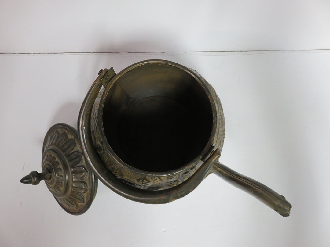 Distressed Bronze-Toned Teapot
