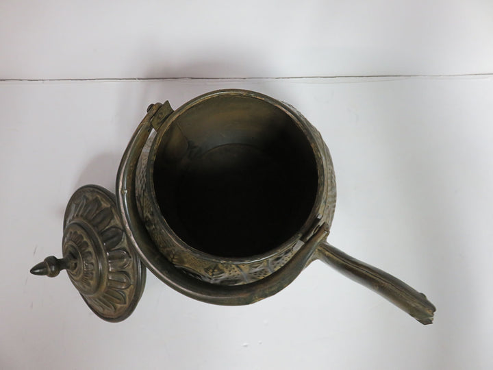 Distressed Bronze-Toned Teapot
