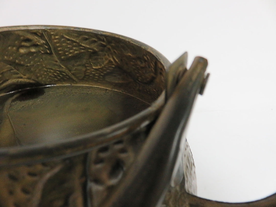 Distressed Bronze-Toned Teapot