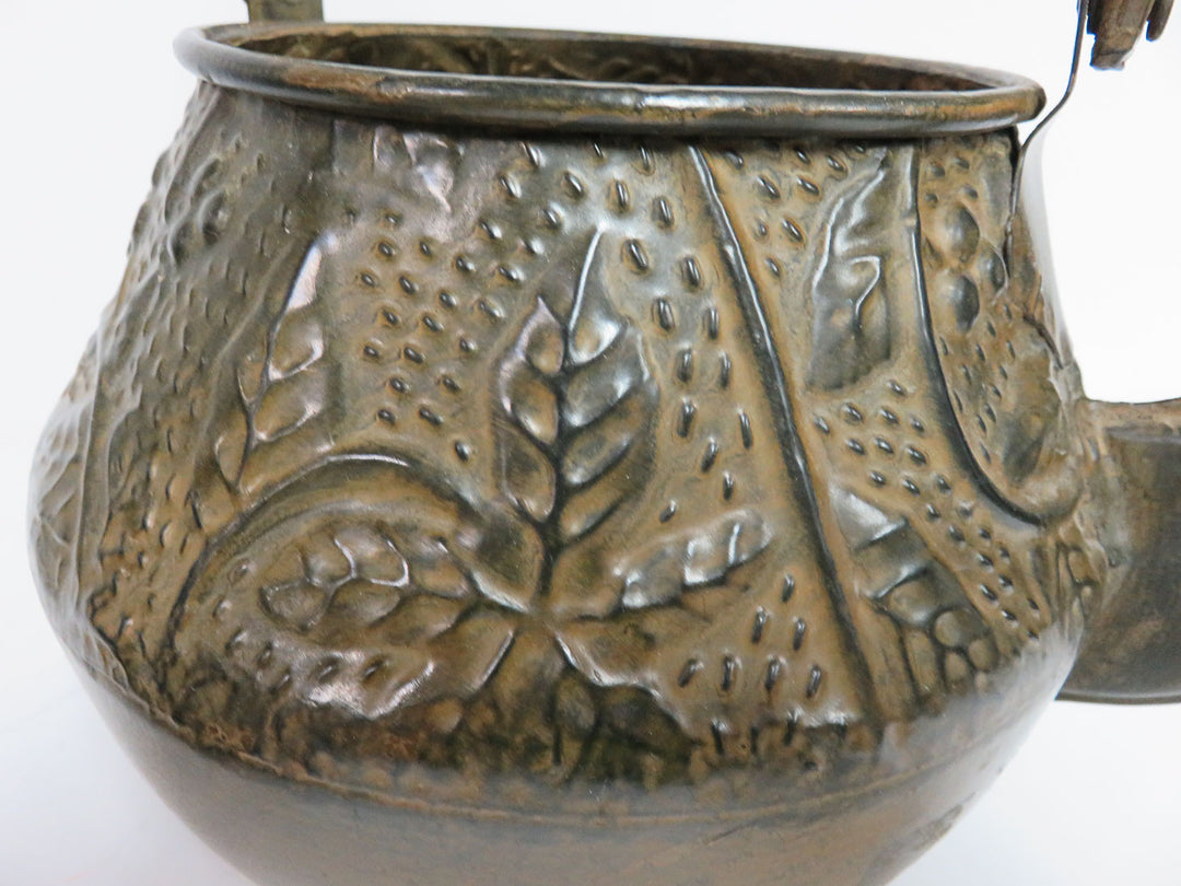 Distressed Bronze-Toned Teapot