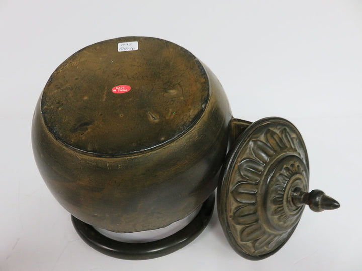 Distressed Bronze-Toned Teapot