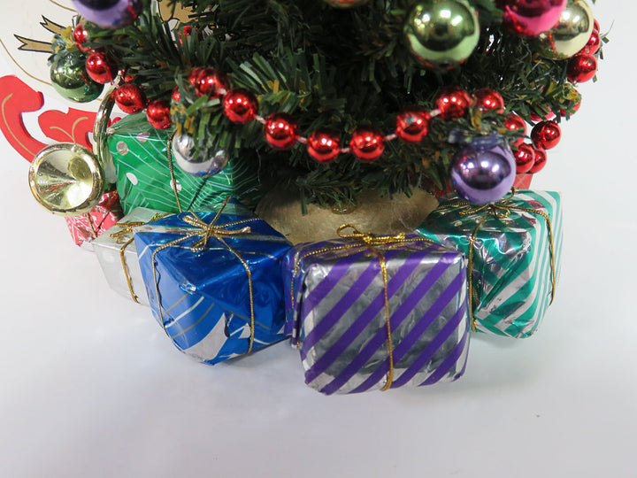 Santa in Wood Sleigh