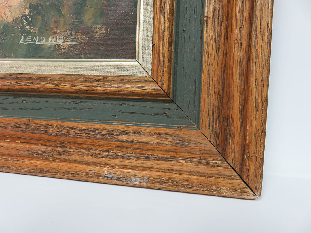 Original Oil Landscape with Bridge