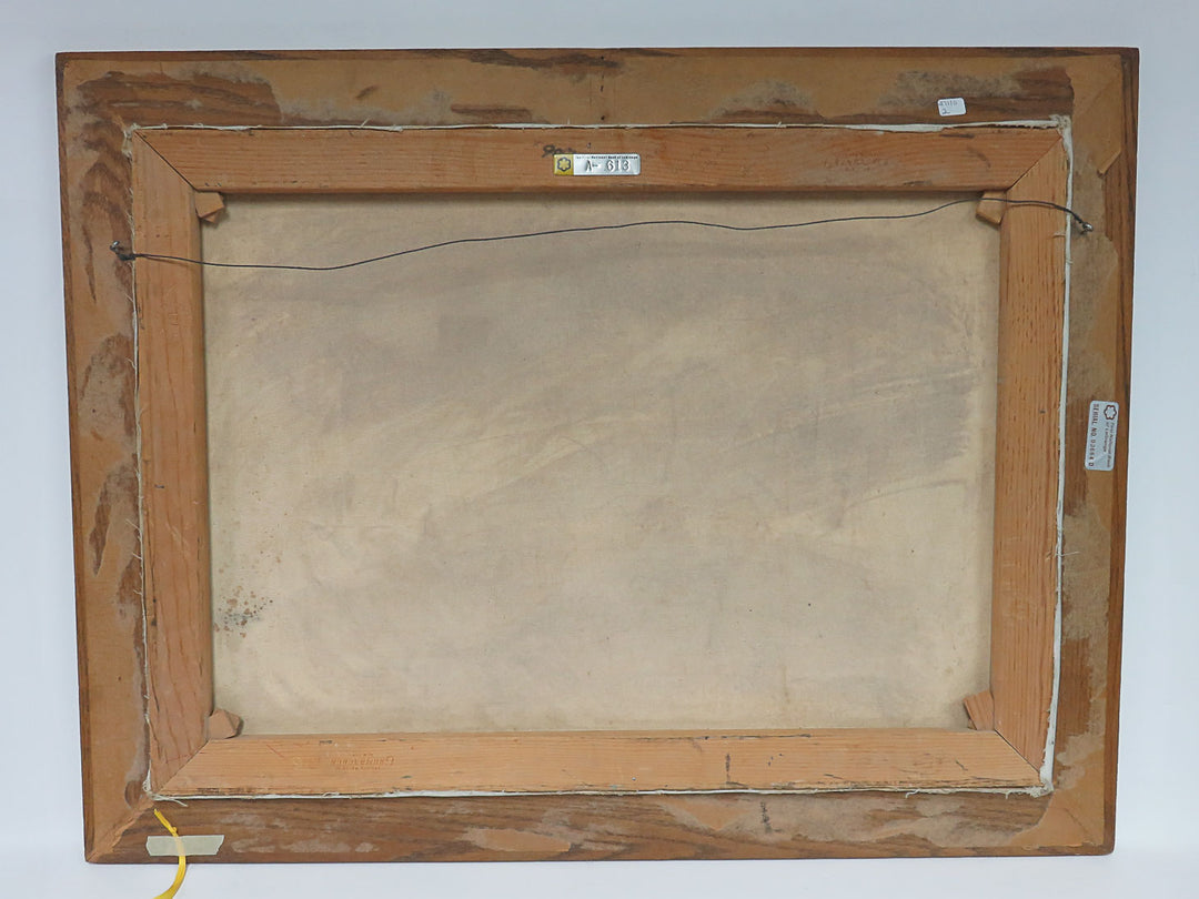 Original Oil Landscape with Bridge