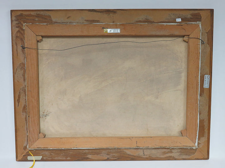 Original Oil Landscape with Bridge