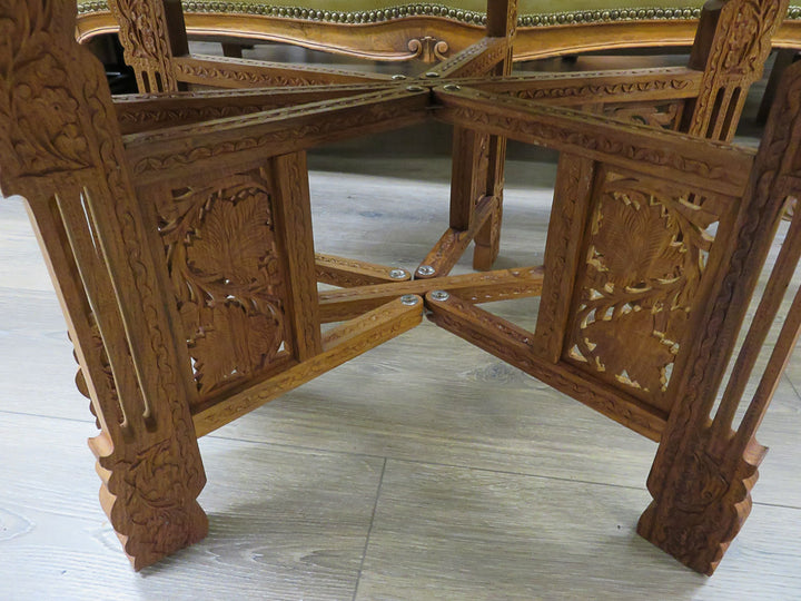 Moroccan Brass Tray Table