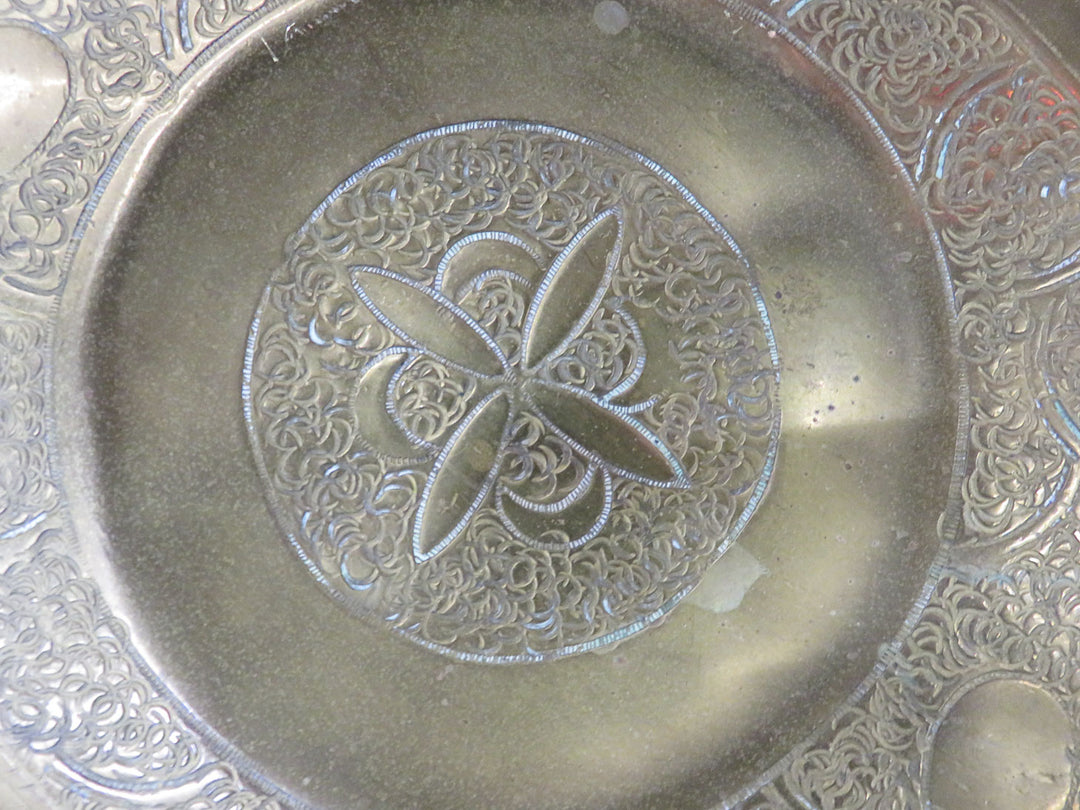 Moroccan Brass Tray Table