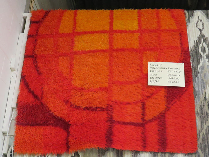 Mid-Century Rya Shag Area Rug