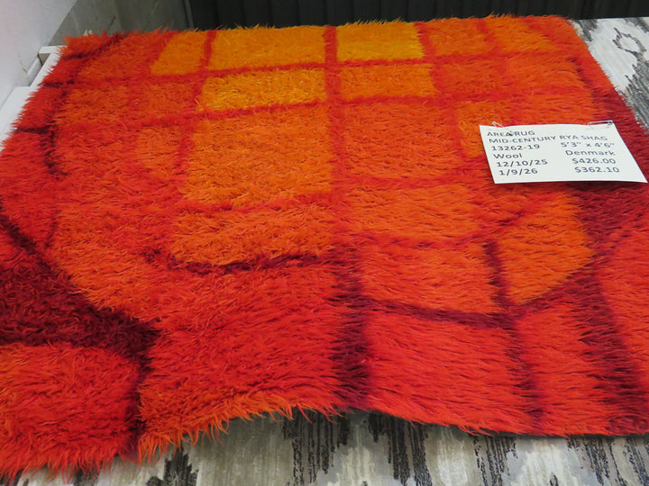 Mid-Century Rya Shag Area Rug