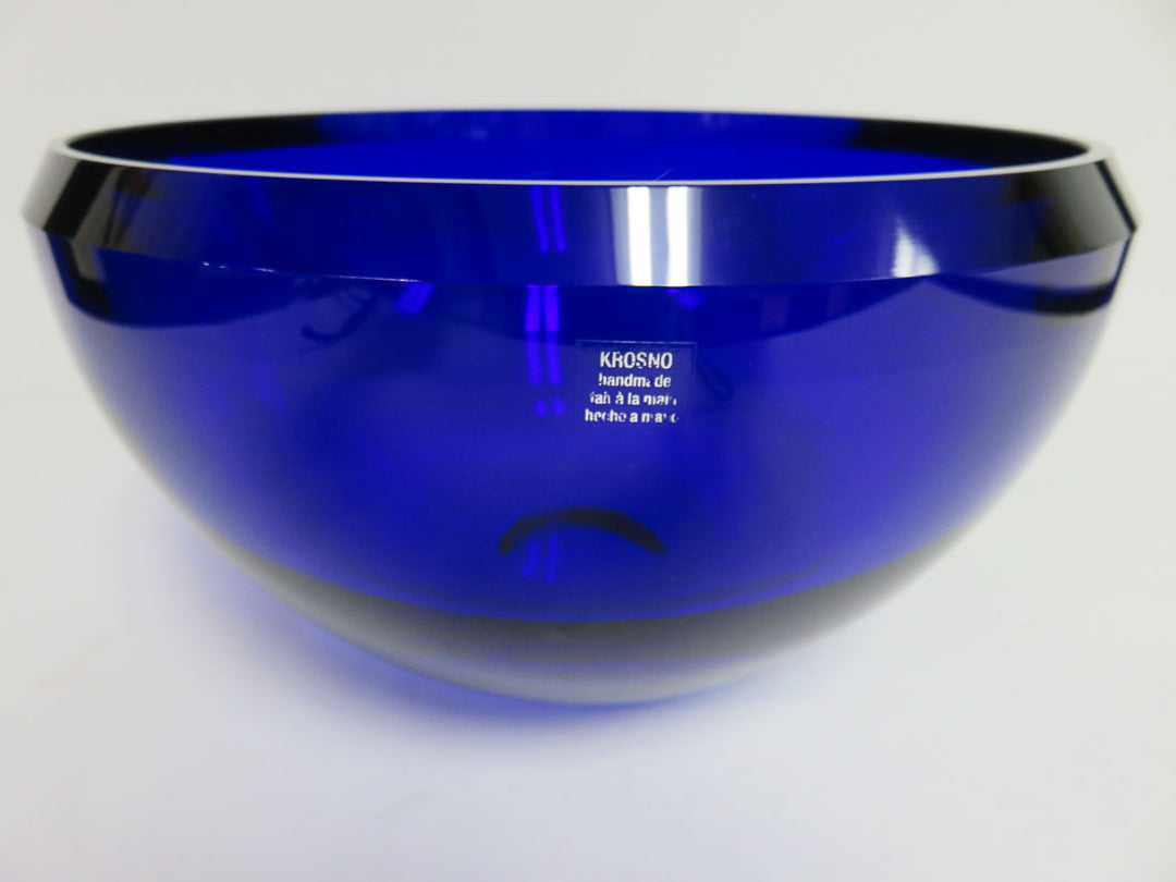 Krosno Cobalt Crystal Bowl