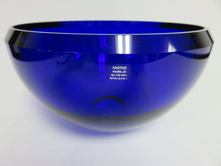 Krosno Cobalt Crystal Bowl