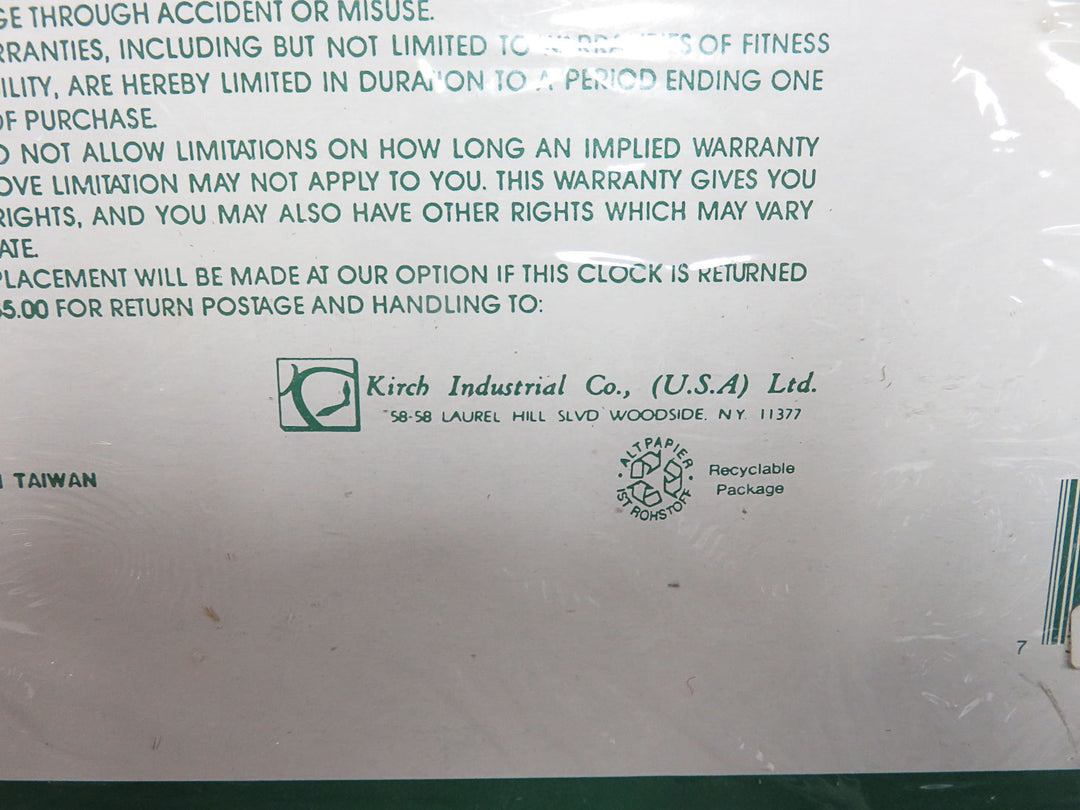 Kirch Quartz Wall Clock