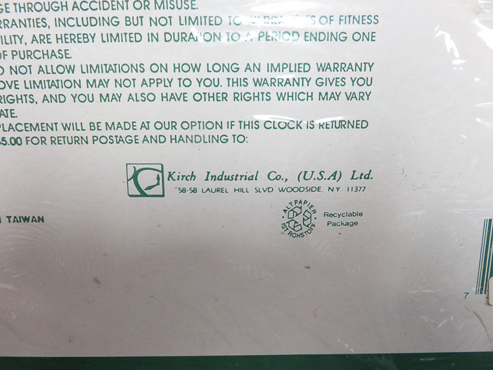 Kirch Quartz Wall Clock