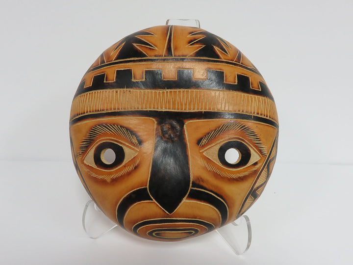 Hand-carved Gourd Masks