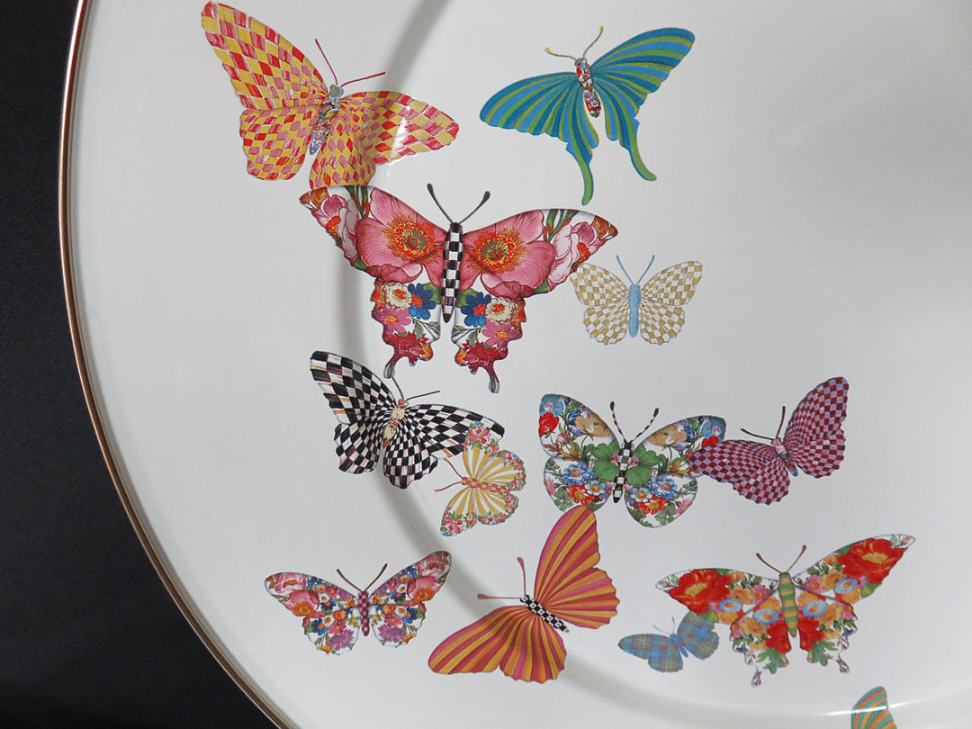 MacKenzie-Childs "Butterfly Garden"  Platter