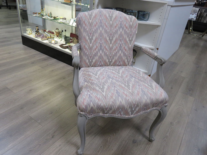Bargello Print Bergere Chair