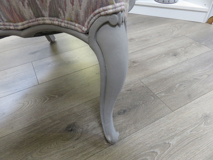 Bargello Print Bergere Chair