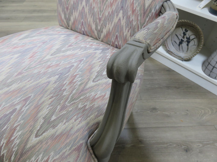 Bargello Print Bergere Chair