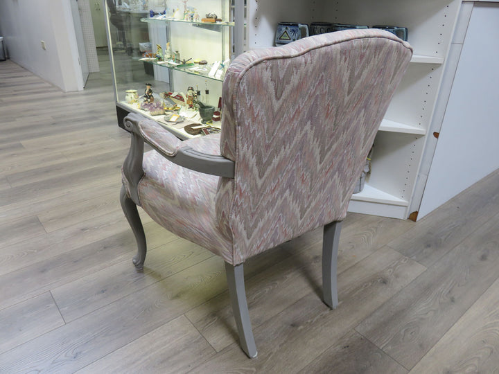 Bargello Print Bergere Chair