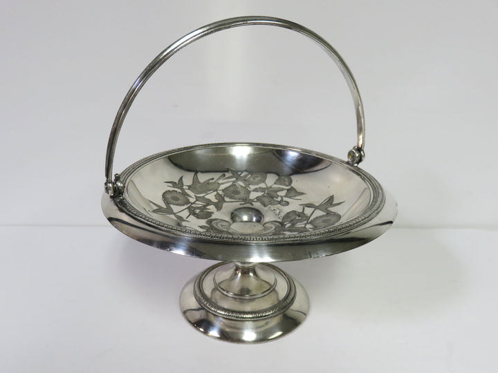 Silverplate Pedestal Bridal Basket