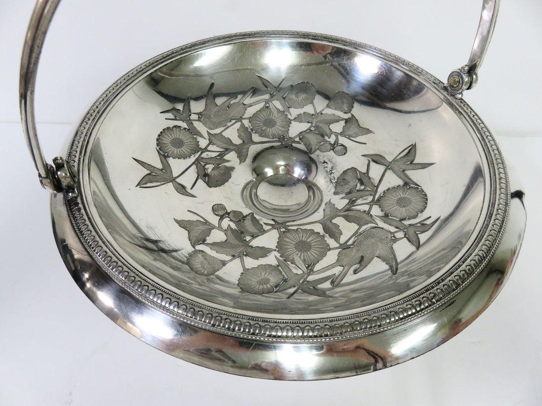 Silverplate Pedestal Bridal Basket
