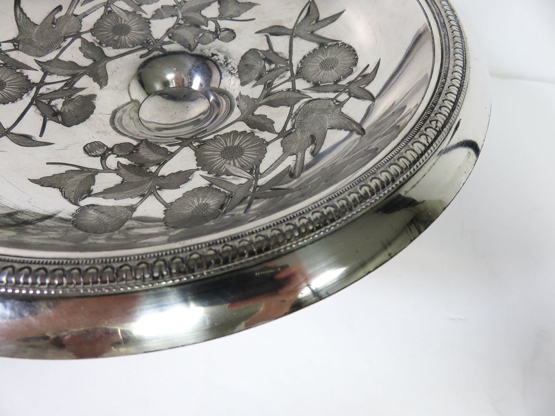 Silverplate Pedestal Bridal Basket