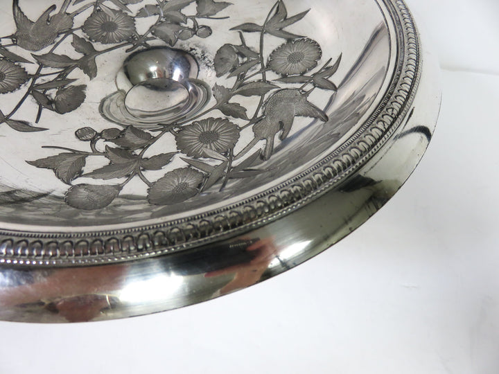 Silverplate Pedestal Bridal Basket