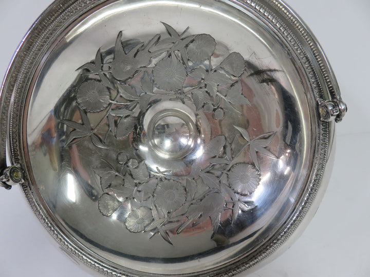 Silverplate Pedestal Bridal Basket