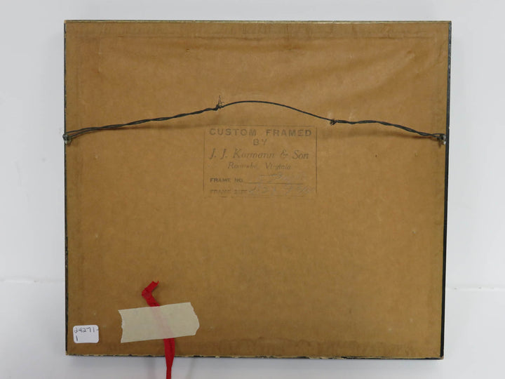 "In Flanders" Hand Colored Etching