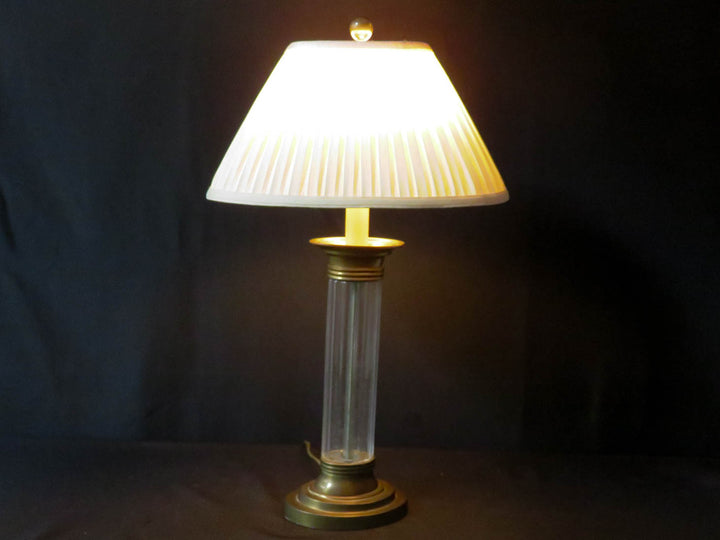 Brass & Glass Table Lamp