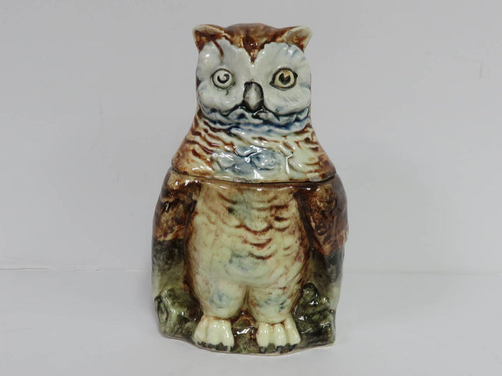 Wise Old Owl Tobacco Jar