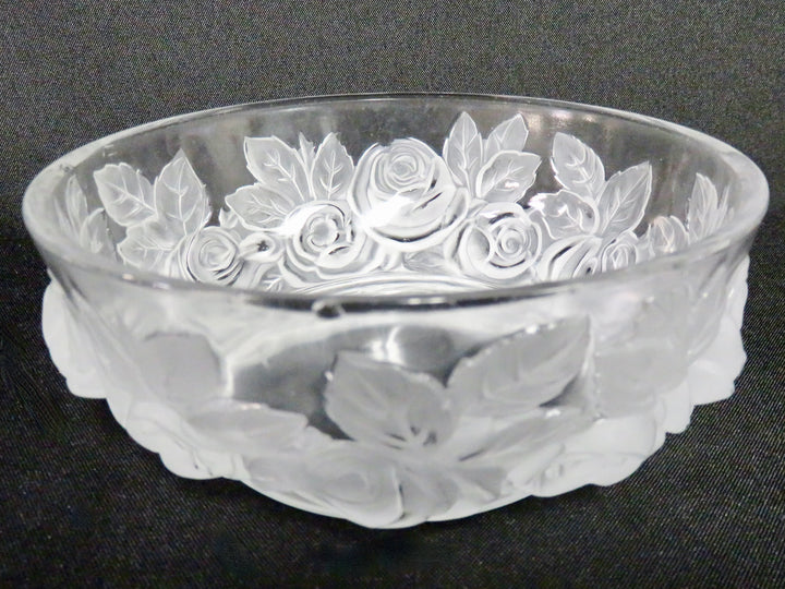 Verlys Frosted Floral Bowl