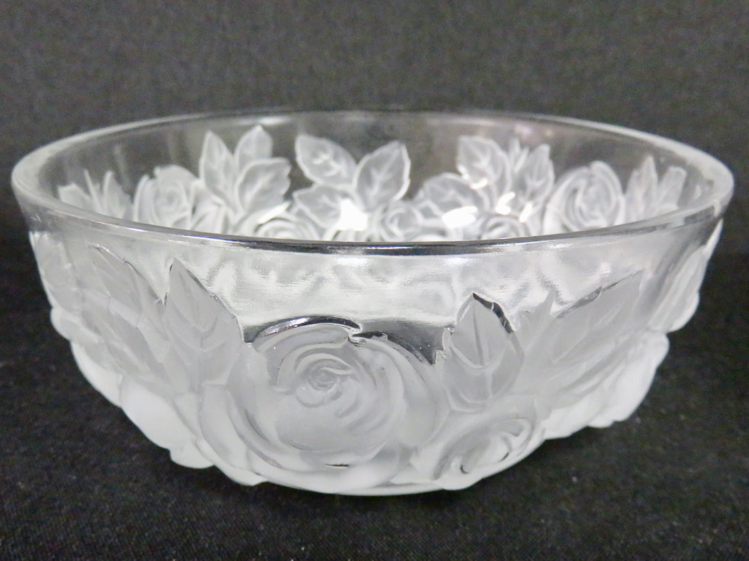 Verlys Frosted Floral Bowl