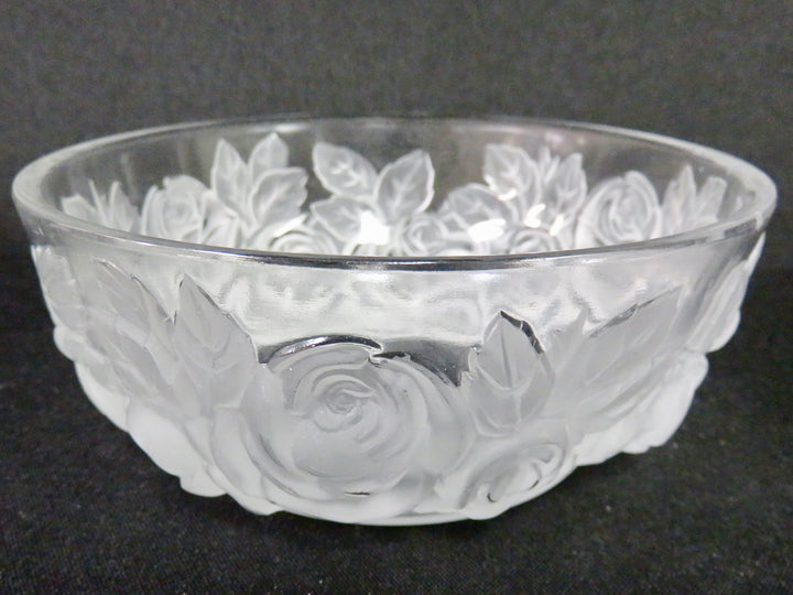 Verlys Frosted Floral Bowl