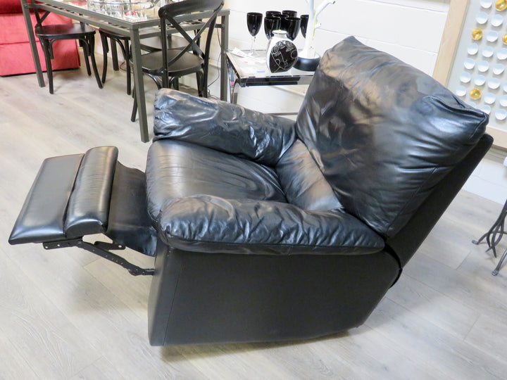 Black Leather Recliner Chair