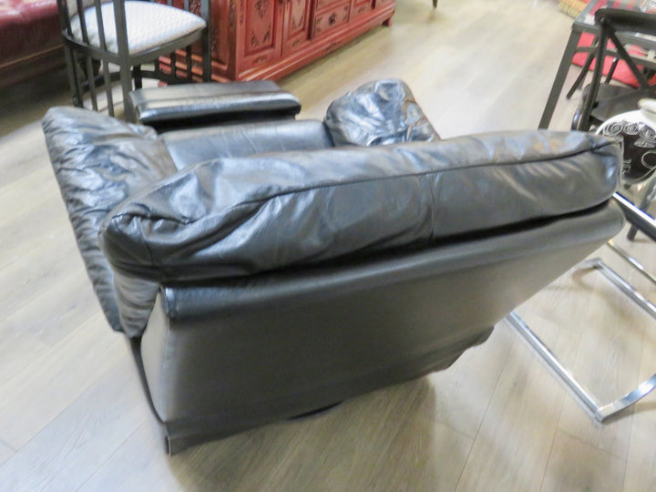 Black Leather Recliner Chair