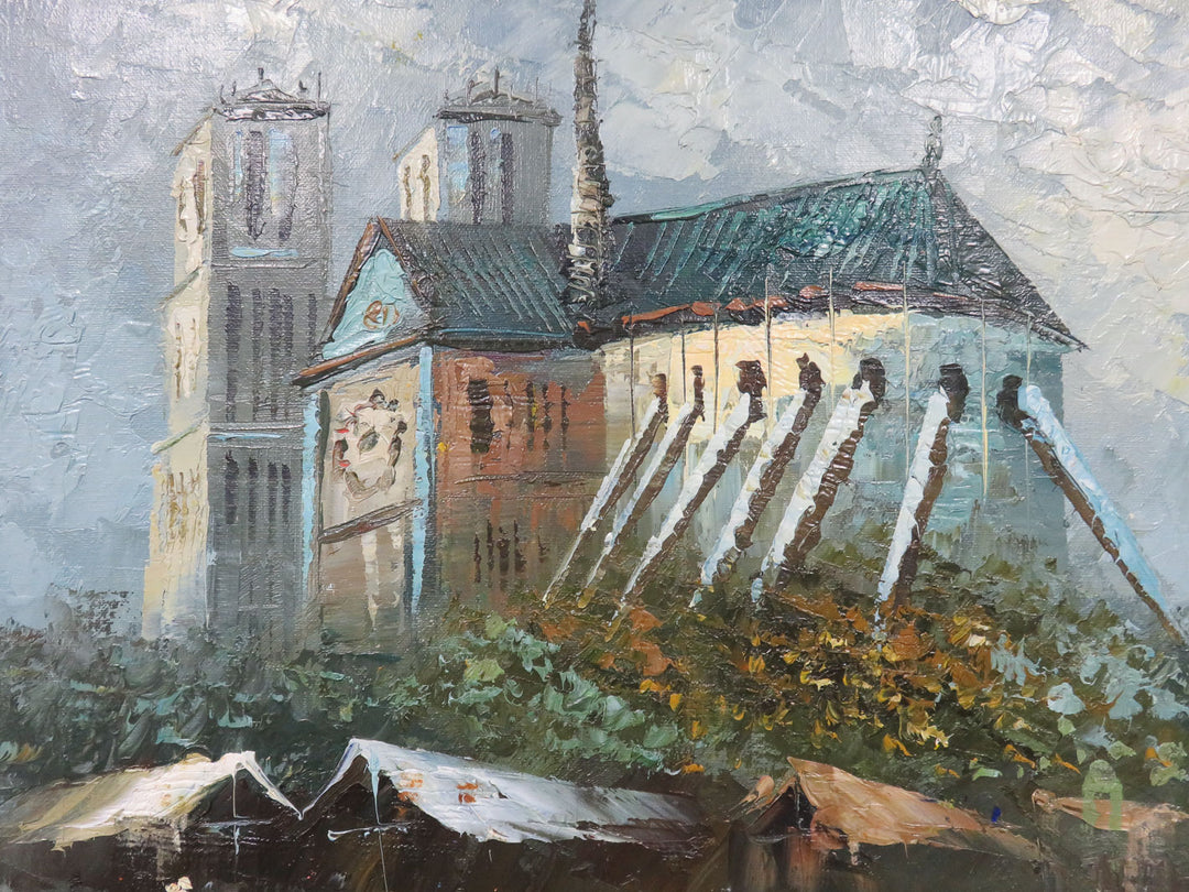 Notre Dame Oil Original Painting