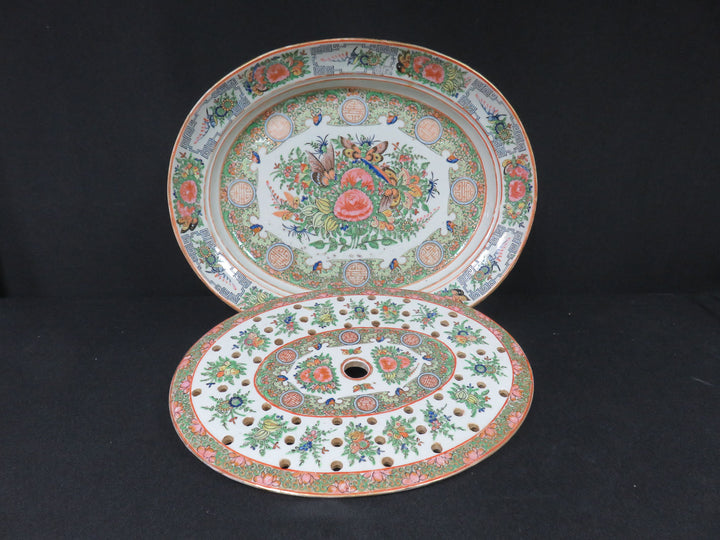 Rose Medallion Mezarine Platter