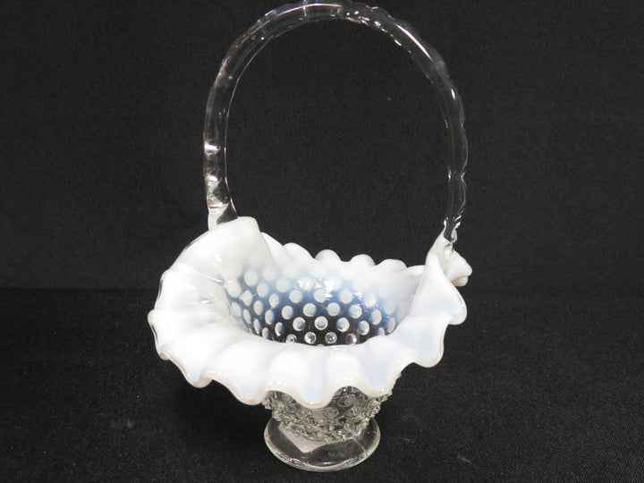 Vintage Fenton Glass Basket